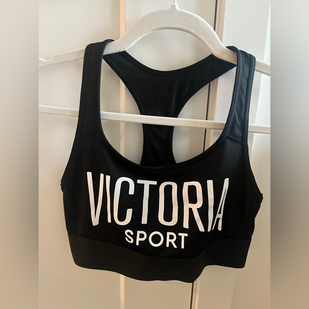 Black Victoria Secret Sports Bra, Size S